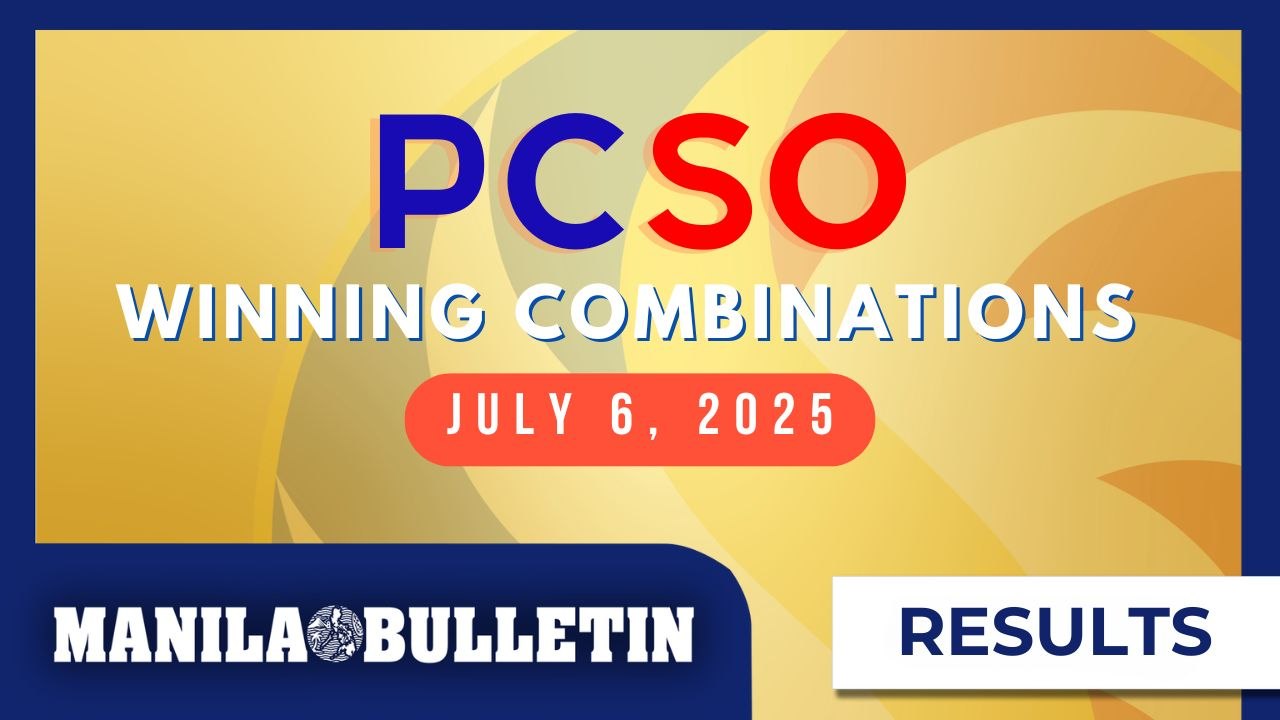 Lotto Draw Results, July 6, 2025 | Ultra Lotto 6/58, Super Lotto 6/49, 3D, 2D