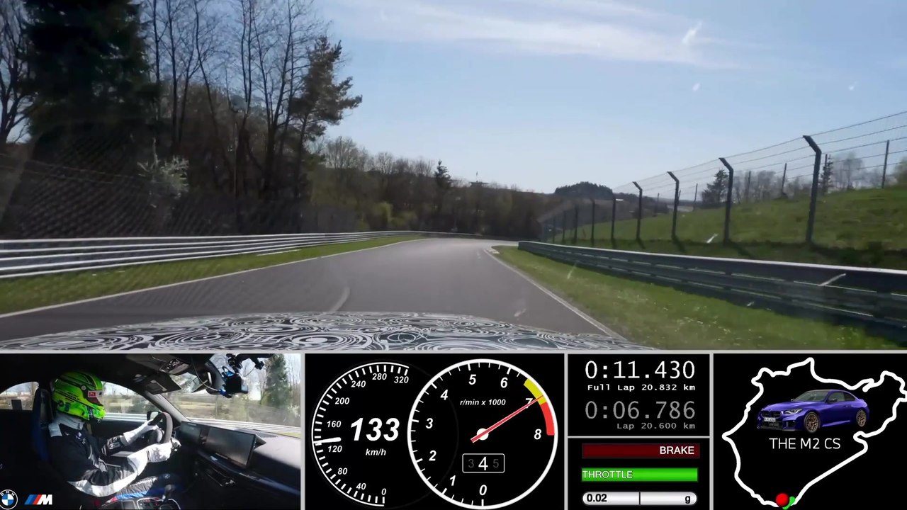 Record lap of the BMW M2 CS at the Nürburgring-Nordschleife