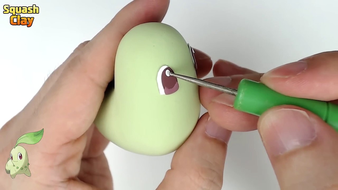 Pokémon Figures Making - Chikorita!! _ Clay Art