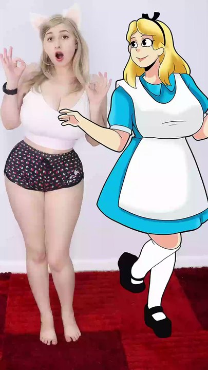 ALICIA 2D VS 3D 🐇 #COSPLAY