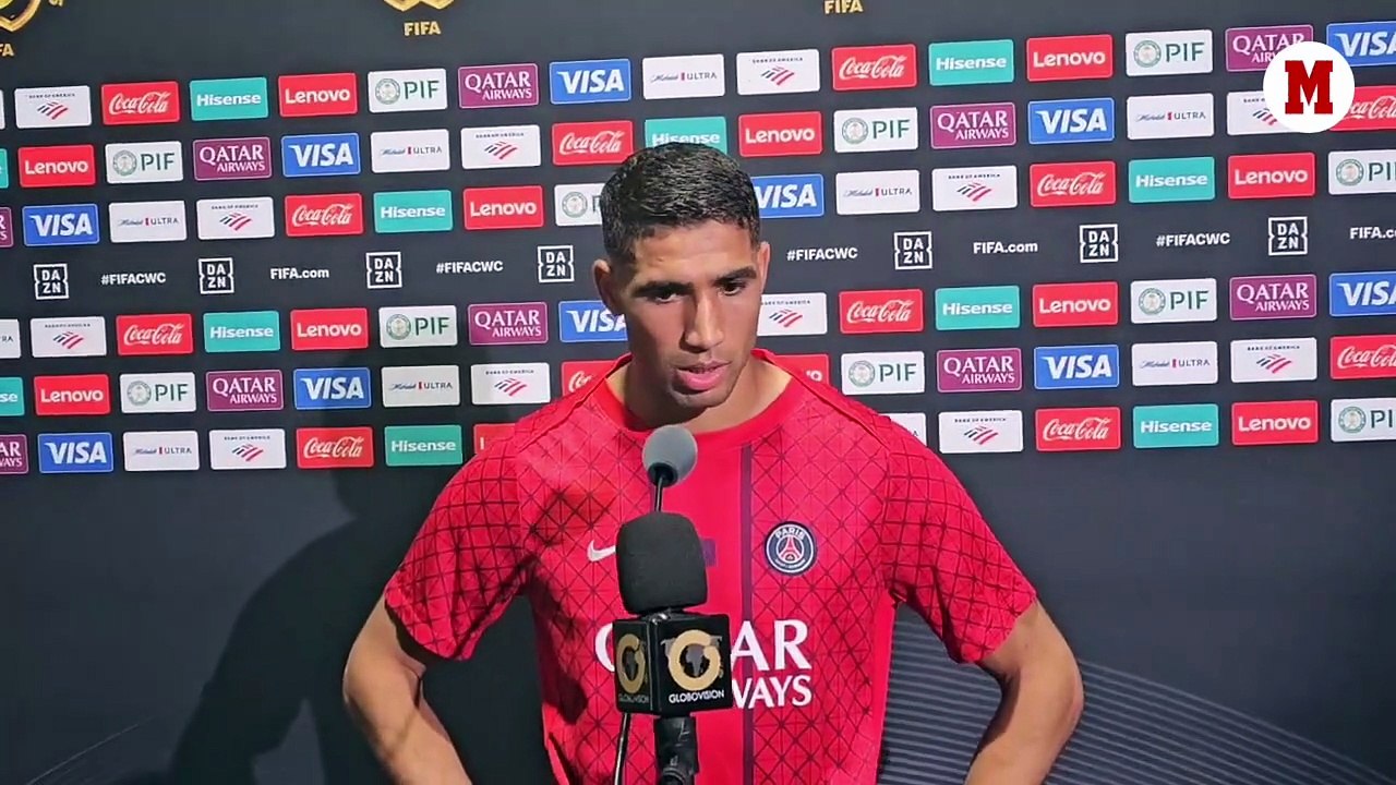 Hakimi tras vencer por 4-0 al Real Madrid