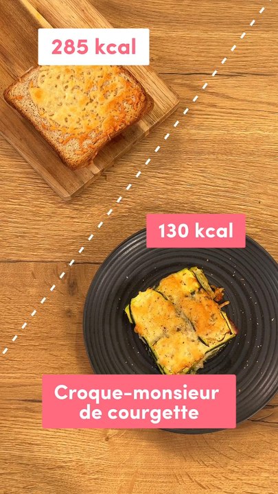 kcal croque-monsieur de courgette