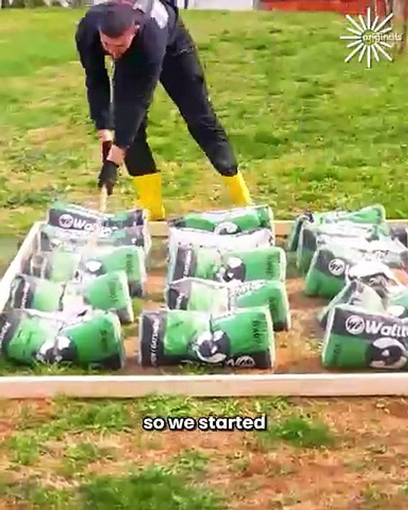 DIY cement patio idea!