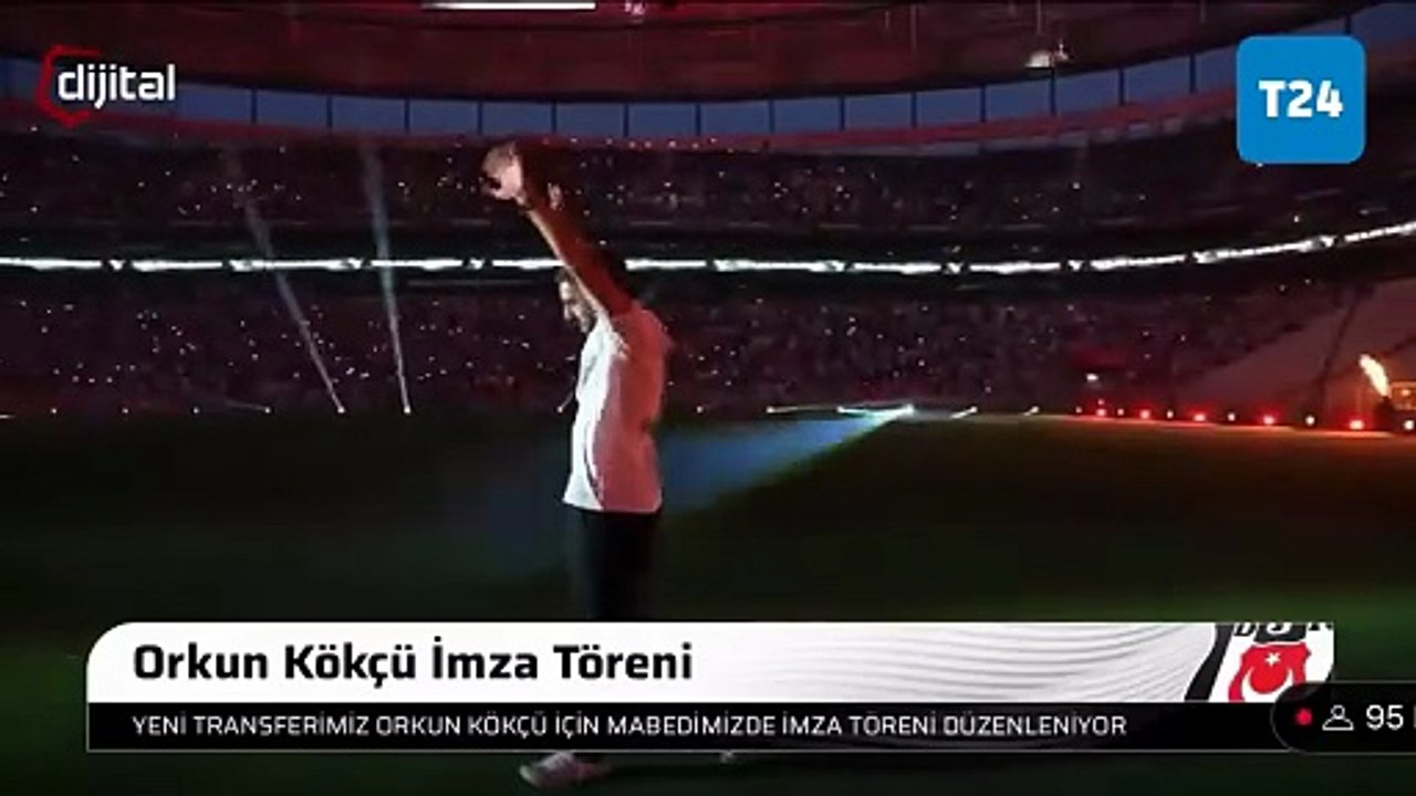 🦅Orkun Kökçü Beşiktaş tribünlerini fethetti!