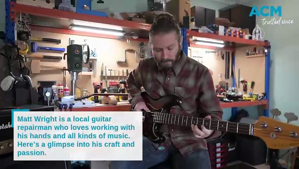 Matt Wright, guitar repair man