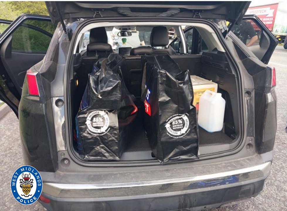 £1.3m worth of drugs recovered from car on M5