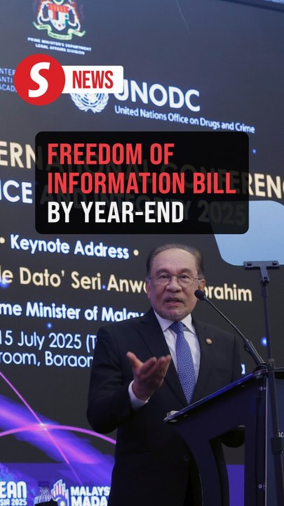 Freedom of Information Bill expected to be tabled by year-end, says Anwar
