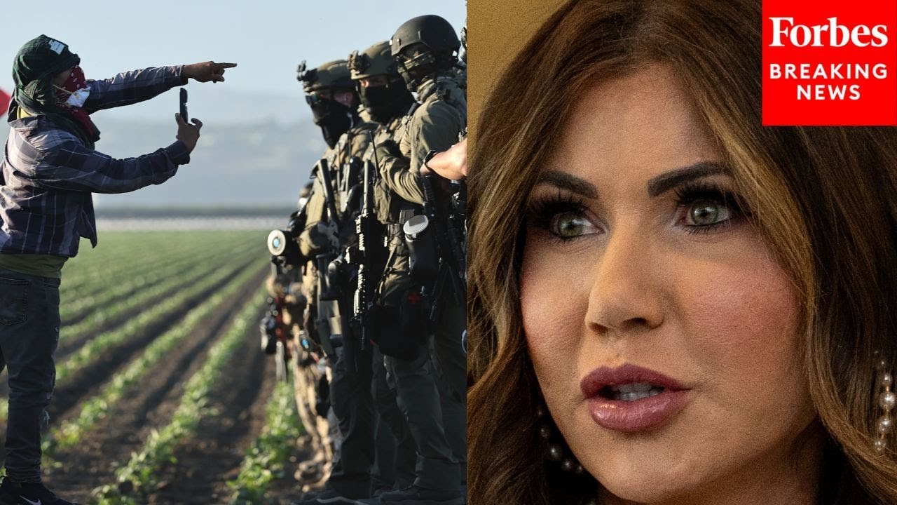 Kristi Noem Claims Videotaping ICE Agents Is 'Violence' Following Camarillo, California Farm Raids