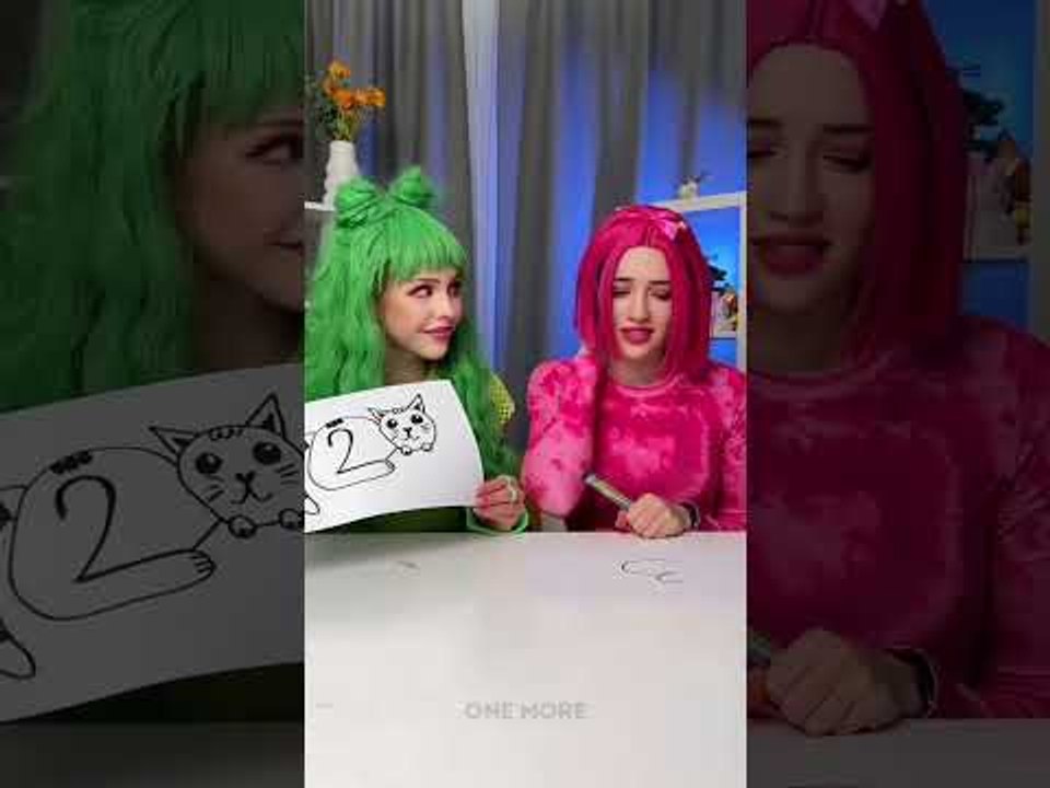 How to Draw a Cat With Numbers 🐈