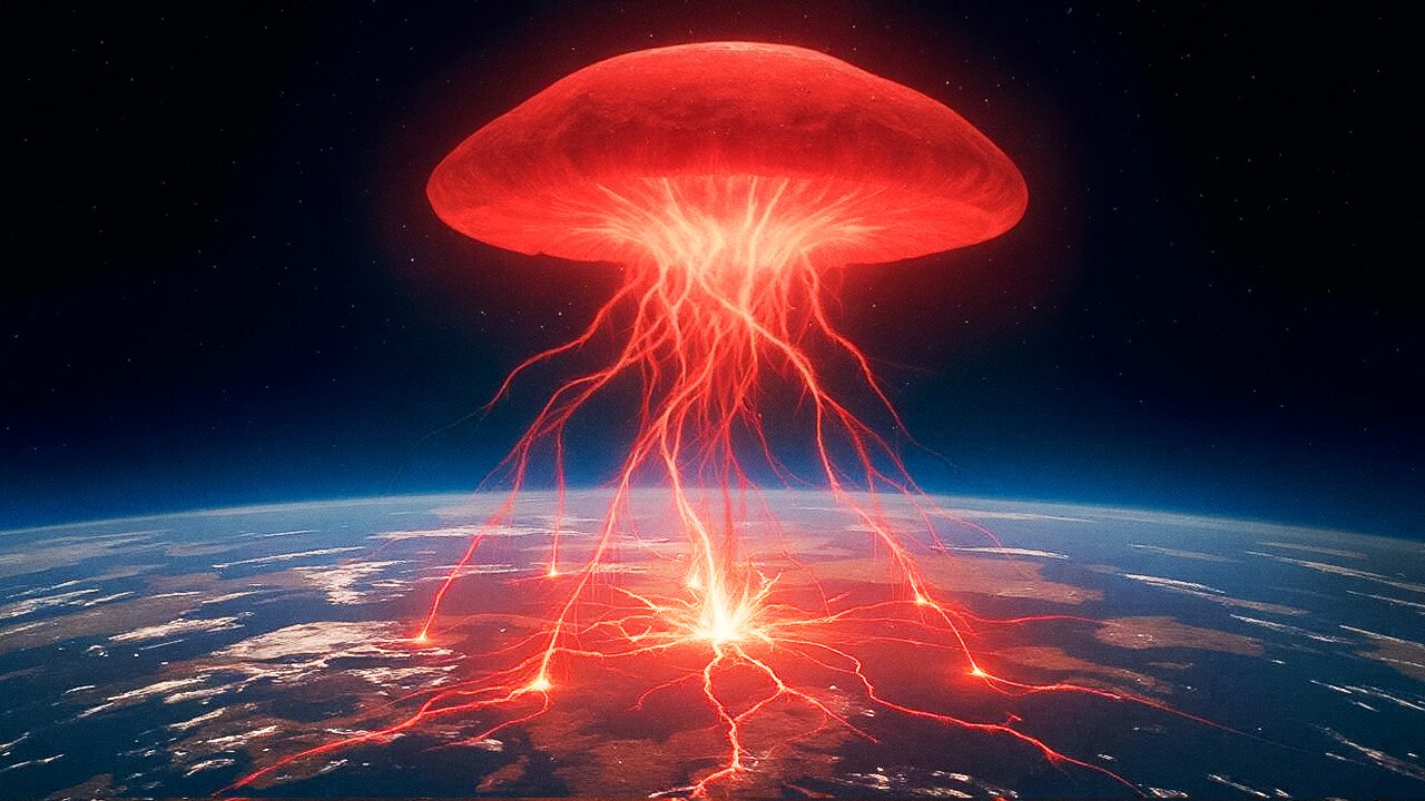 Astronaut Spots Bizarre Giant Jet Blasting Into Space