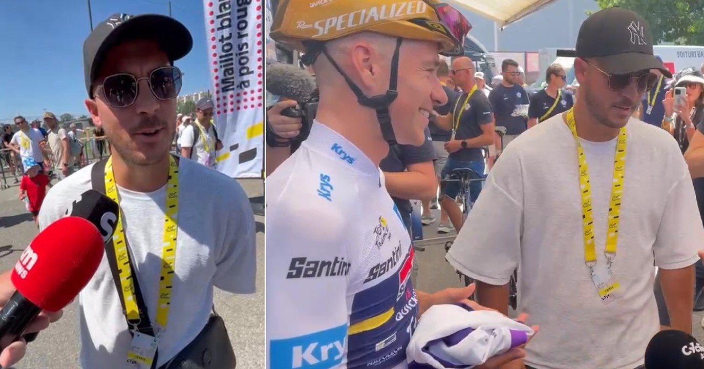 Tour de France 2025 - Eden Hazard : "J'admire Remco Evenepoel... j'espère qu'il sera sur le podium"