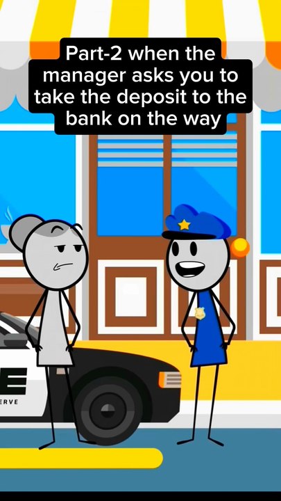 How to Handle Bank Deposits for Managers: Quick Guide |Part 2 #viralvideo #shorts #animation