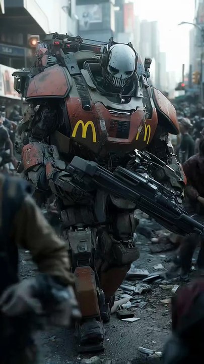 McDonald's Robot Attack The City