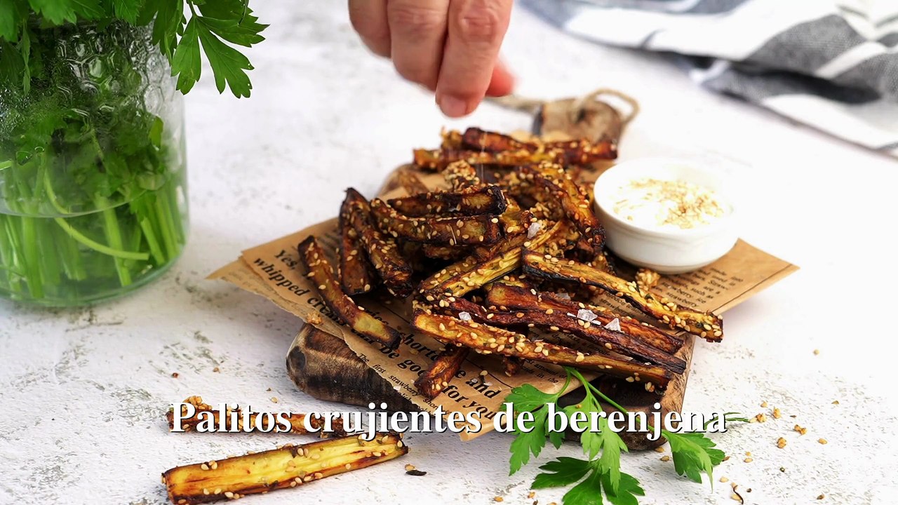 Palitos de berenjena airfryer