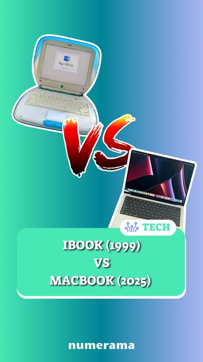 iBook de 1999 VS MacBook de 2025 ?!