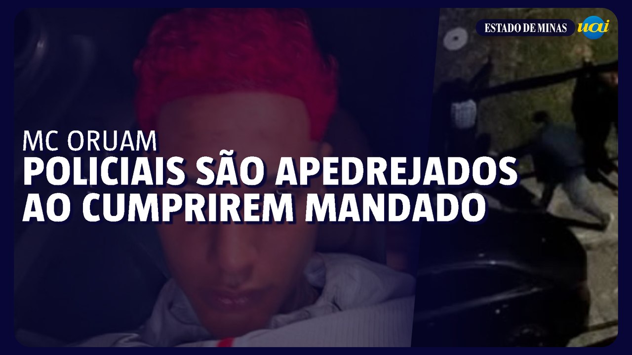 Policiais são apedrejados durante mandado na casa de MC Oruam