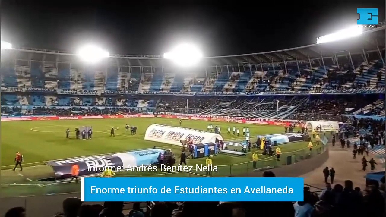 Gran victoria de Estudiantes ante Racing en Avellaneda