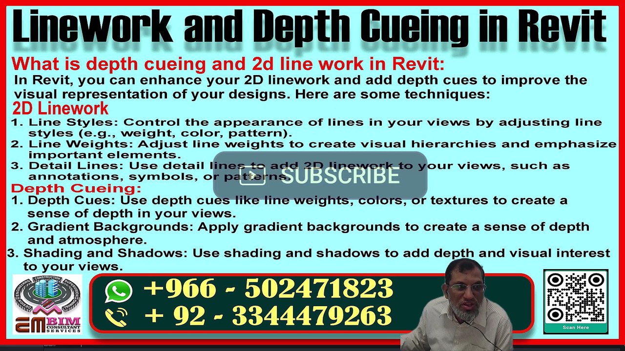 Enhancing Visual Representation in Revit 2D Linework and Depth Cueing Techniques