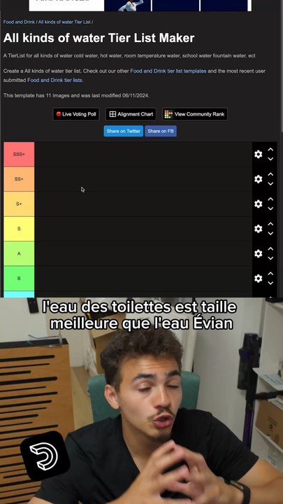 Tier List des Eaux - Exclu Daily 🤣