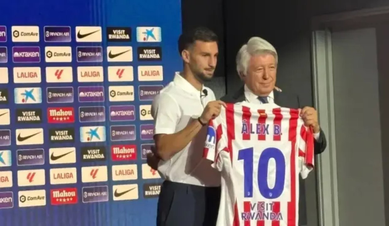 Baena en su presentación con el Atlético de Madrid: "Nos vamos a tatuar más de un título"