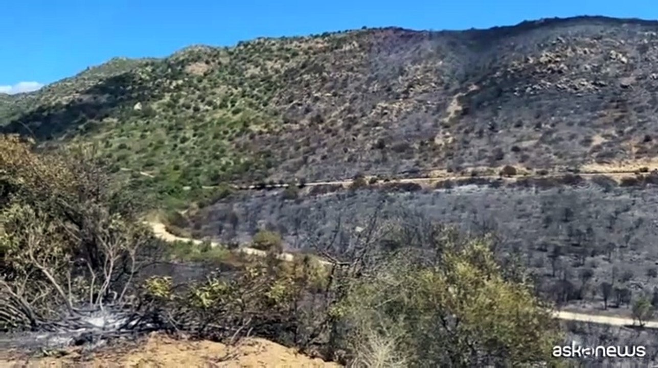 Villasimius, ecco la devastazione causata dal fuoco a Punta Molentis