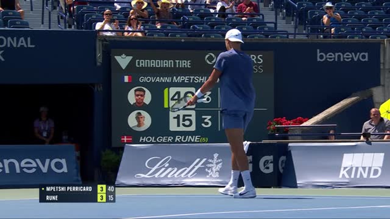 Toronto - Mpetshi Perricard cède face à Rune