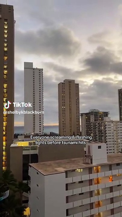 Before tsunami hits Hawaii