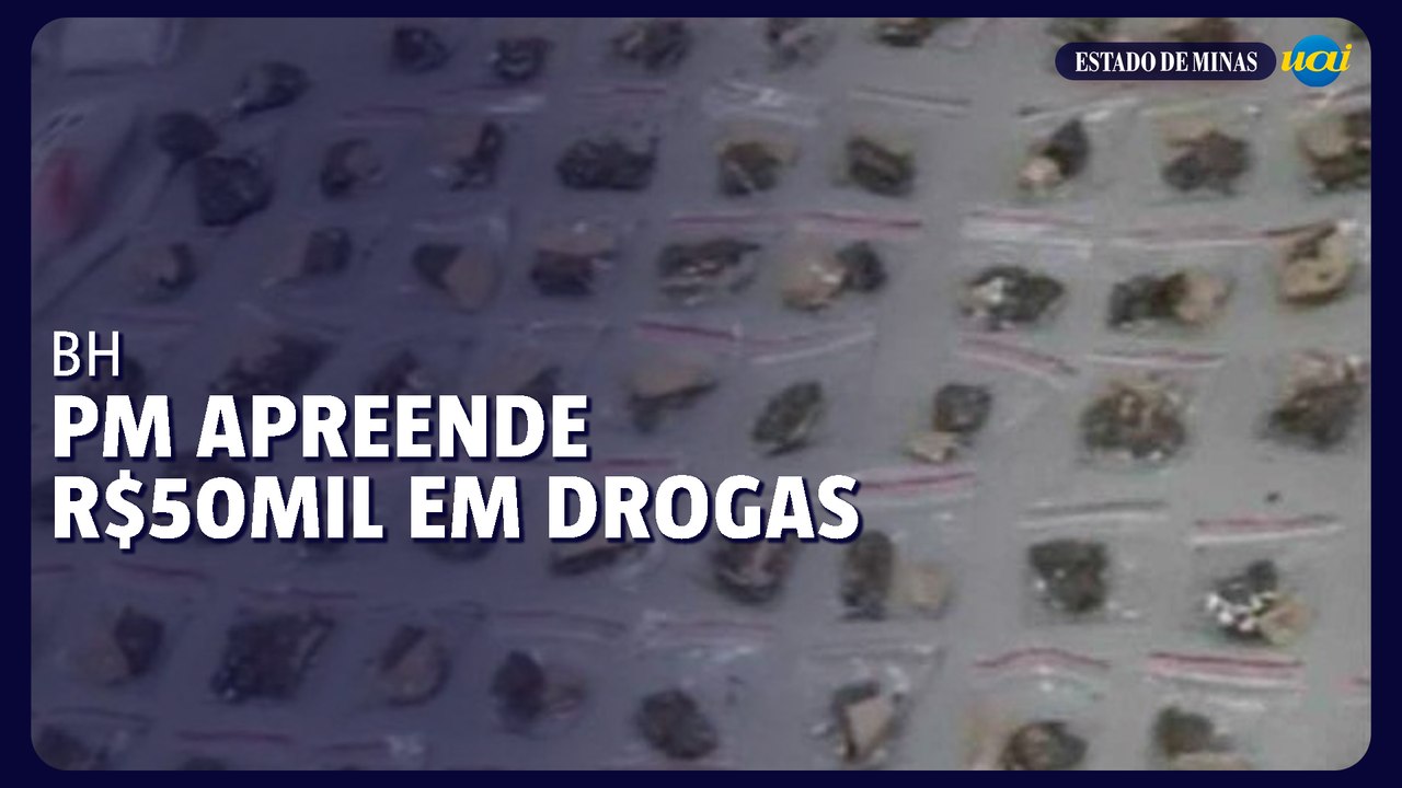 R$ 50 mil em drogas são apreendidos em BH