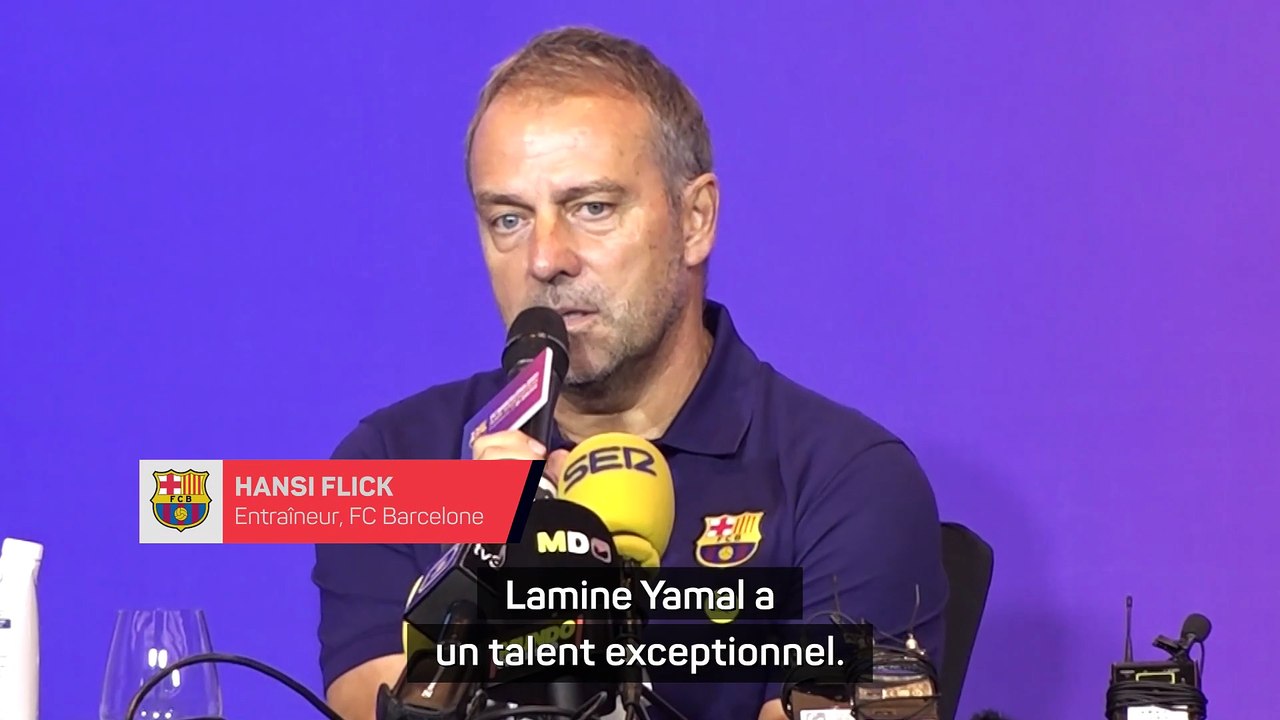 Flick : "Lamine Yamal a un talent exceptionnel"
