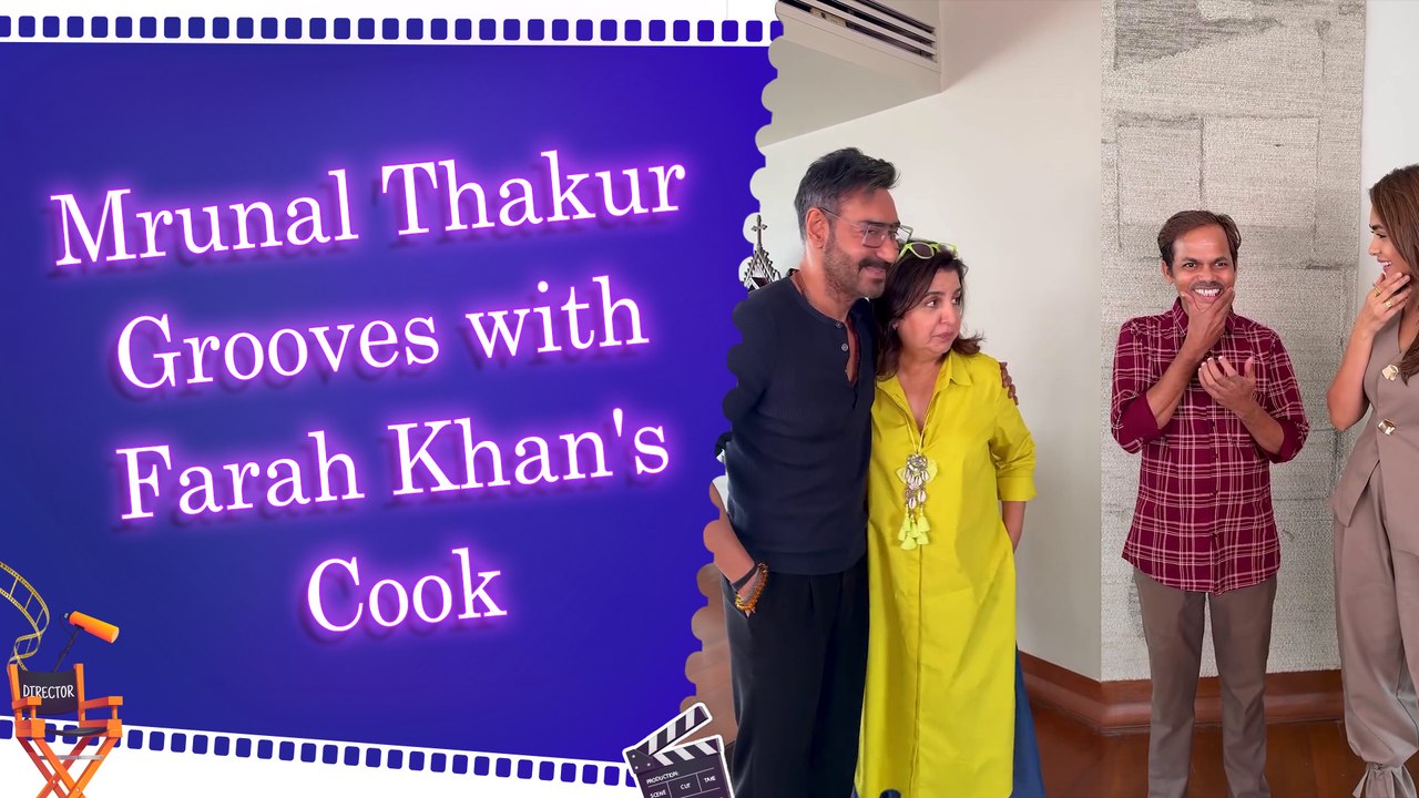 Mrunal Thakur teaches Farah Khan’s cook Dilip viral step of ‘The Po Po Song’