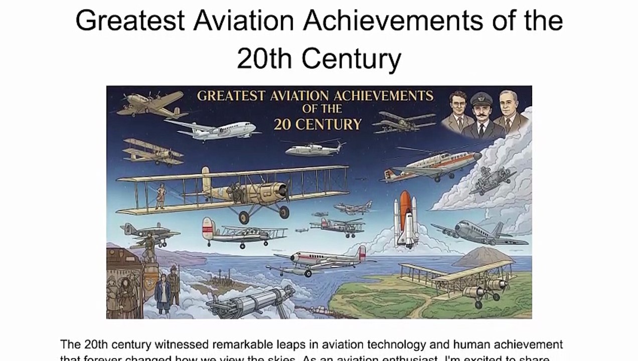 Greatest Aviation Achievements of the 20th Century | Ulrich Ogiermann