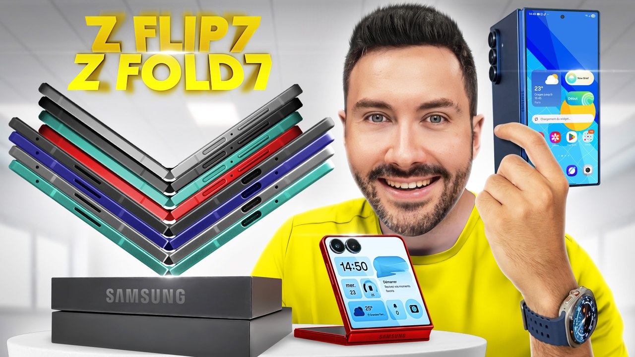 J'ai testé tous les nouveaux produits Samsung ! (Galaxy Z Flip 7, Galaxy Z Fold 7 et Galaxy Watch 8)