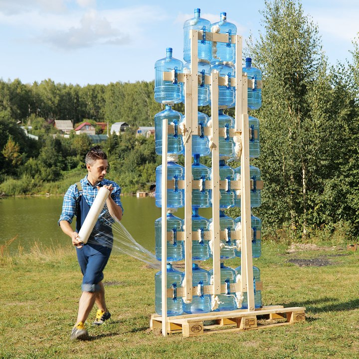 Quick and Simple Raft Boat