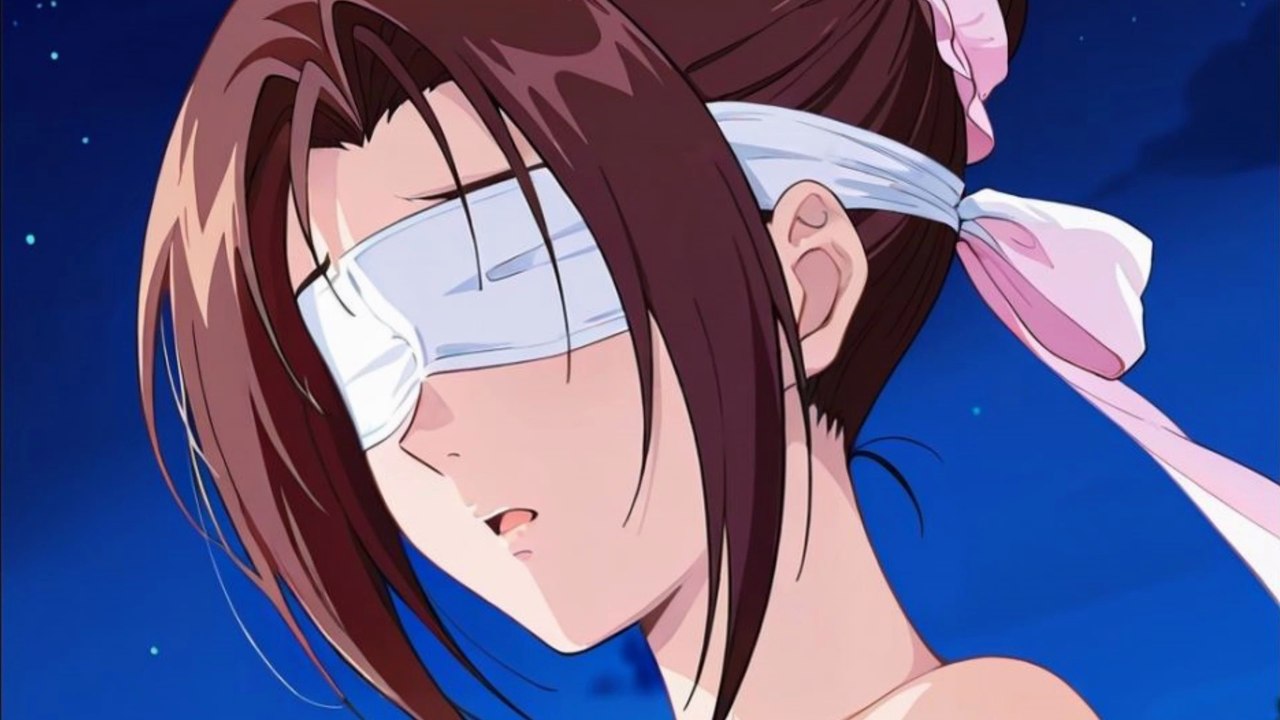 The Legend of Condor Heroes 神鵰俠侶 甄志丙发现小龙女被点穴后，趁机用白色丝绸蒙住小龙女的眼睛 AI Xiaolongnu 小龍女 cartoon 小龙女获悉终南山受辱真相，追杀二道