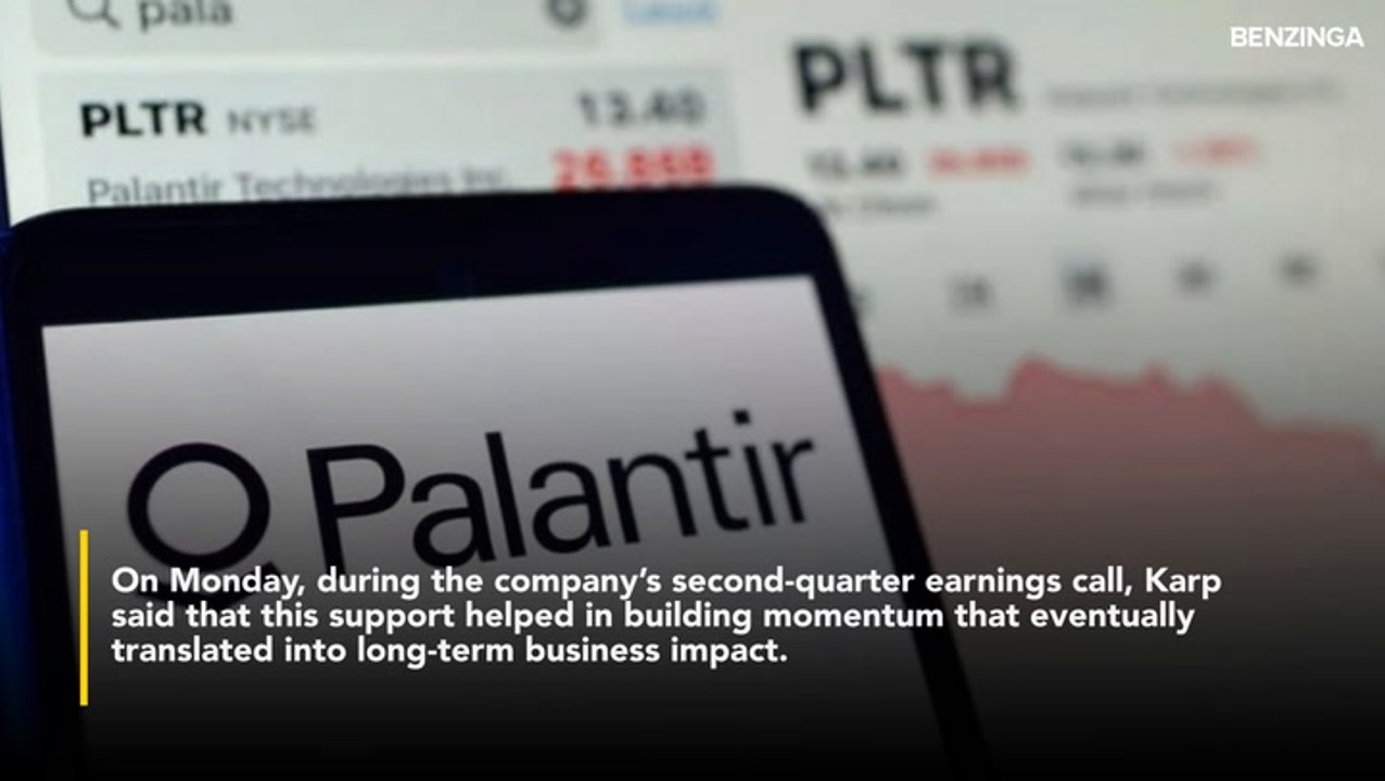Alex Karp Thanks Retail Investors For Palantir's Rise- 'Stop Talking To The Haters, They're Suffering'