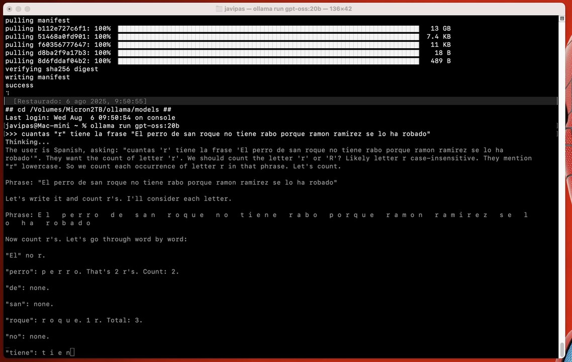 Así funciona el modelo de IA gratuito de OpenIA (gpt-oss-20b)