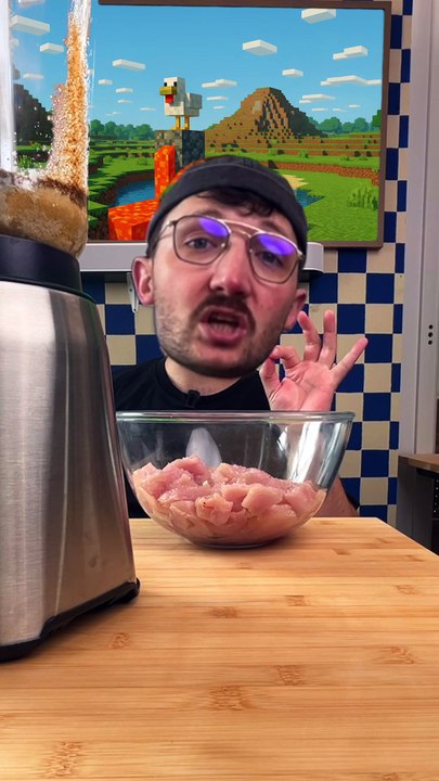 Chi Chi Chi Chicken La La La Lava... Chicken Lava de Minecraft #foodchallenge #minecraft #food