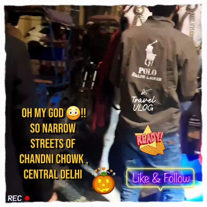 historic vibes, and bustling energy! #CentralDelhiVibes #NarrowStreets
