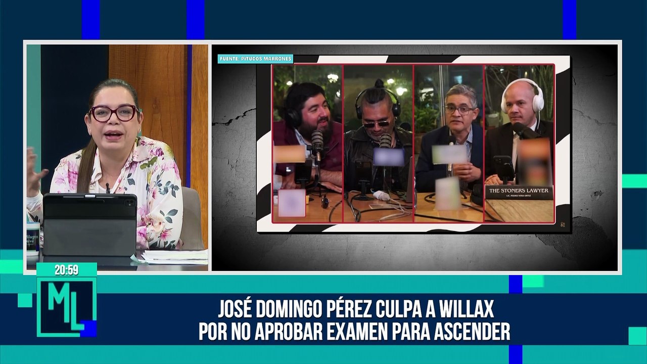 JOSÉ DOMINGO PÉREZ CULPA A WILLAX POR DESAPROBAR SU EXÁMEN DE ASCENSO | Willax