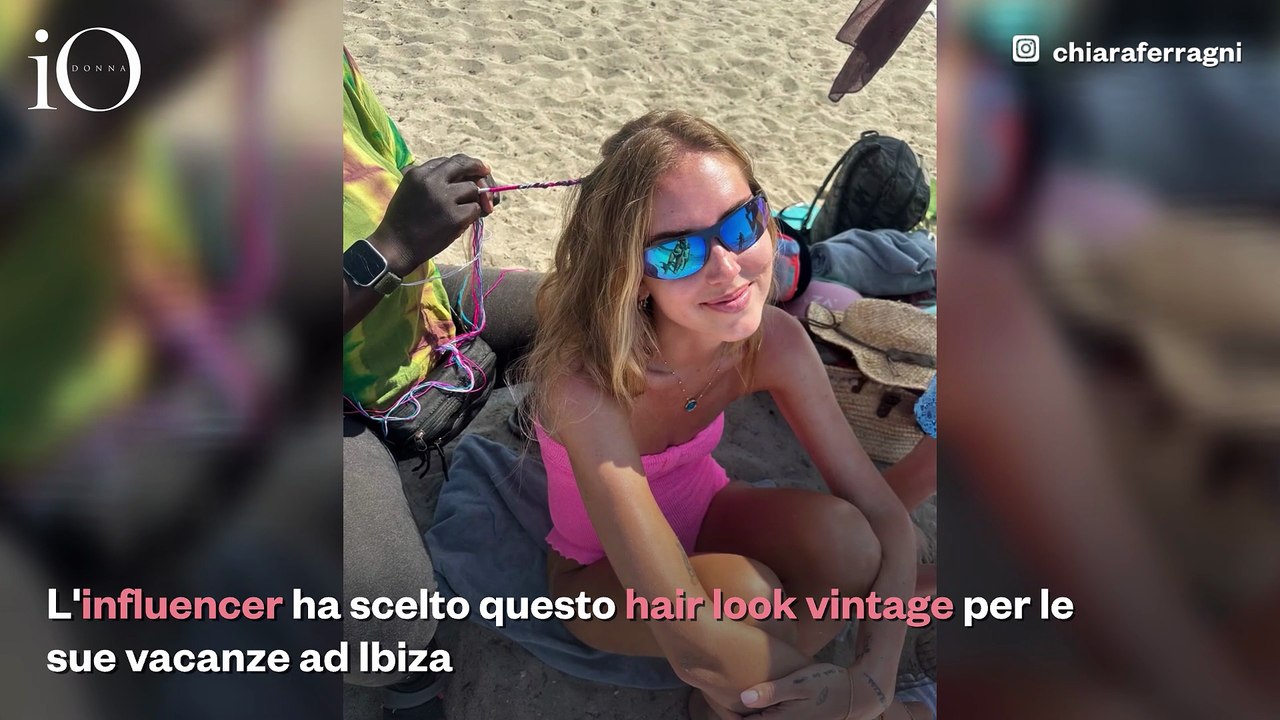 Chiara Ferragni e il ritorno delle treccine colorate anni '90