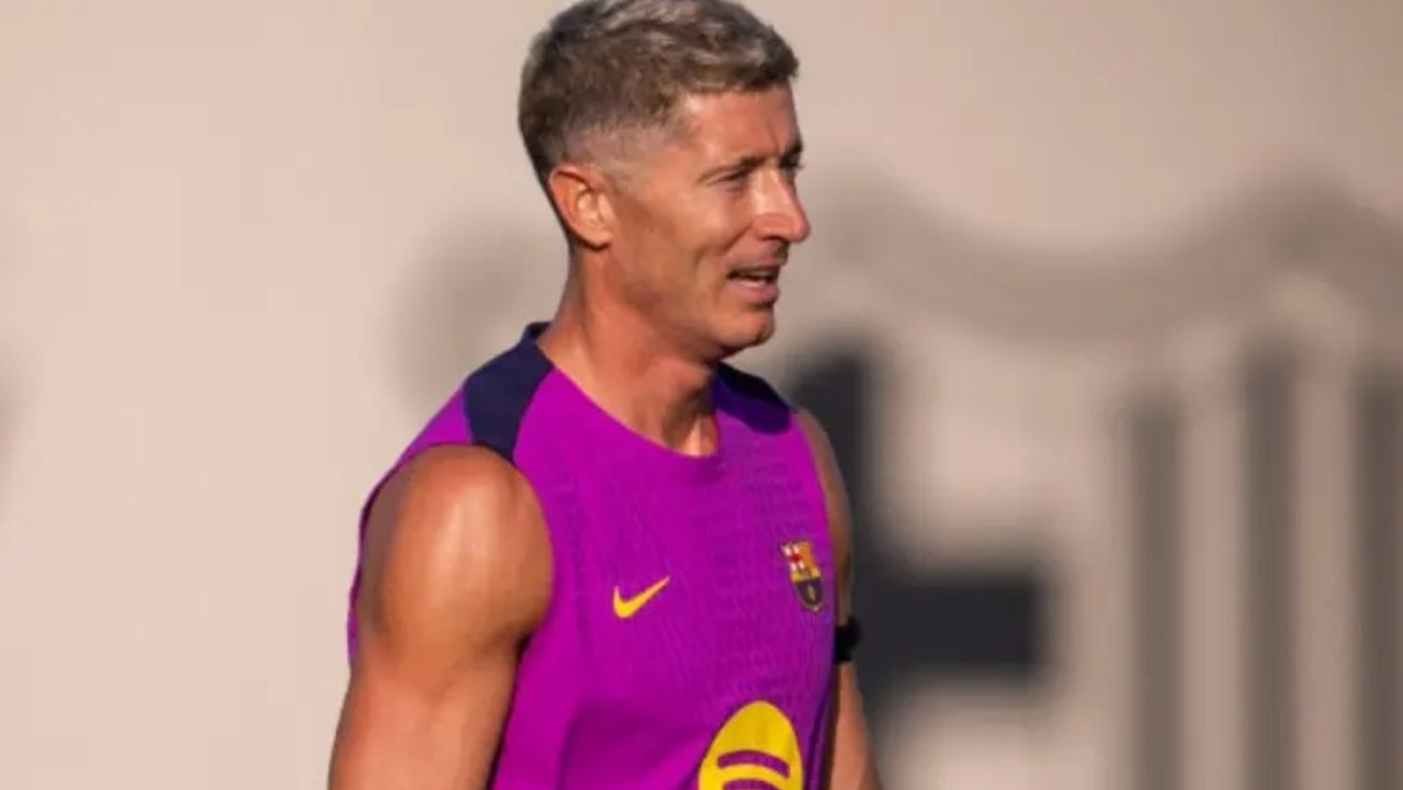 El Barça se entrena sin Lewandowski 