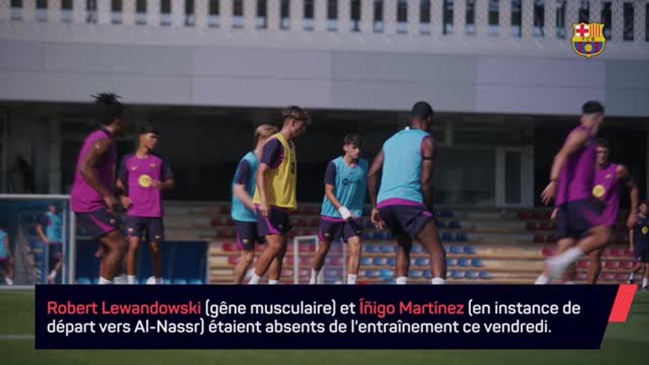 Barça - Lewandowski absent de l'entraînement