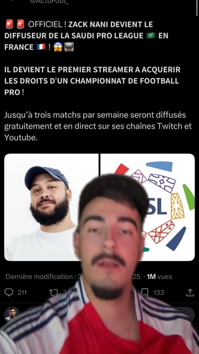 Zack Nani obtient les droits de diffusion de la SAUDI Pro League đ
