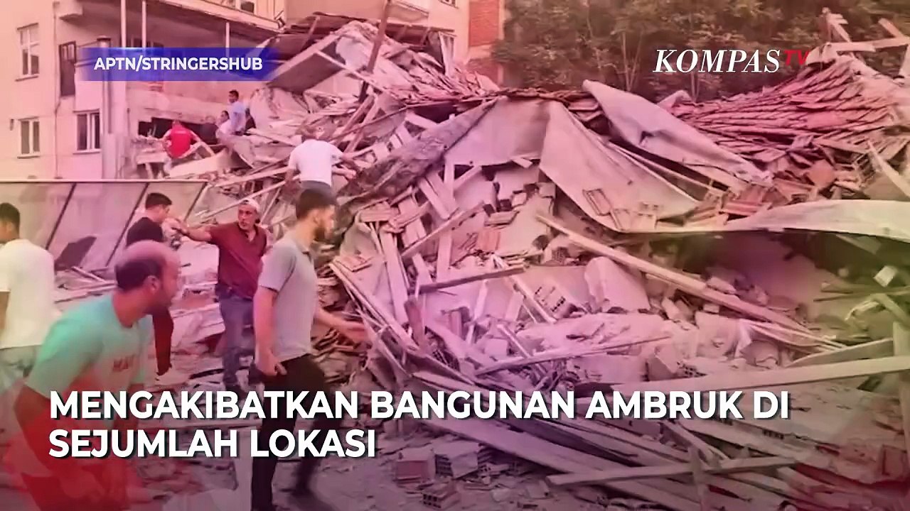 Gempa Magnitudo 6,1 Guncang Turkiye, Bangunan Roboh