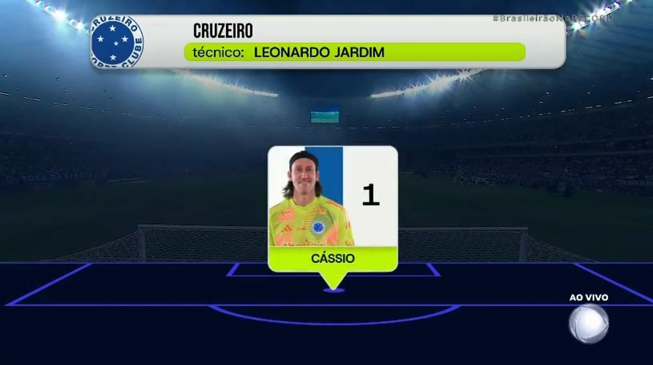 Campeonato Brasileiro  2025  Cruzeiro x Santos (19ª rod) com Cléber Machado (Record)
