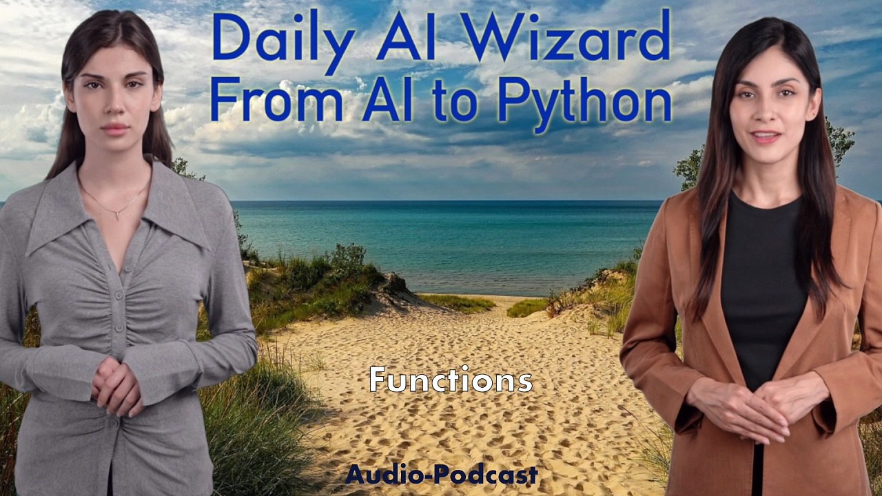 Day 37 Audio-Podcast: Functions in Python – Beginner’s Guide for AI Coding | #DailyAIWizard