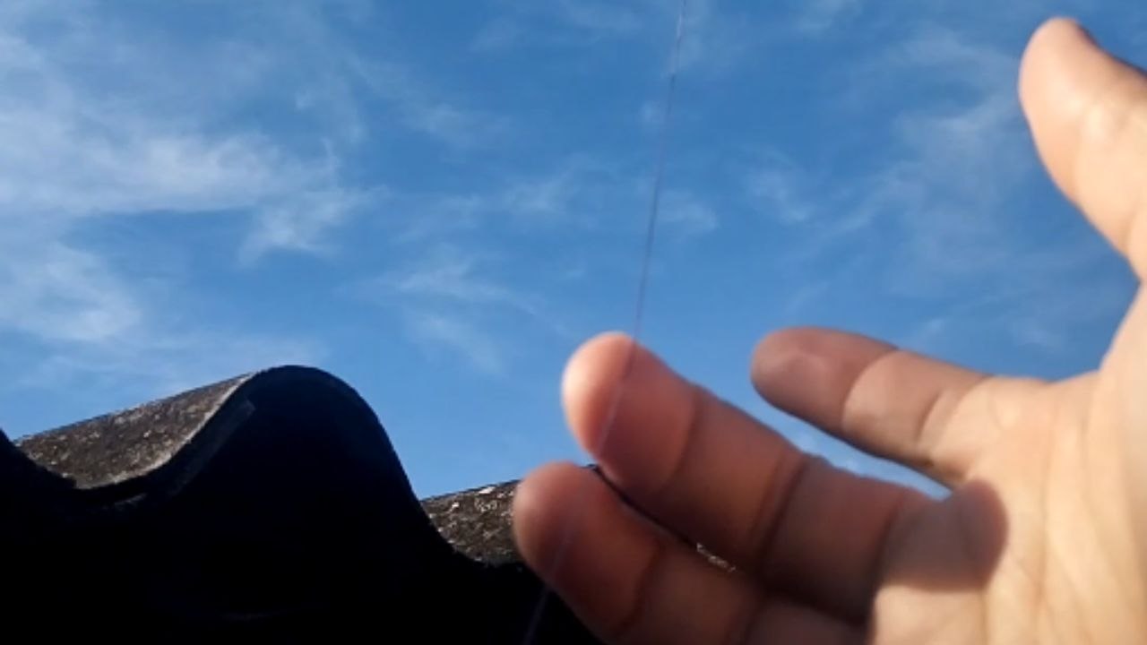 Kite goes too far and the string begins humming a very strange sound