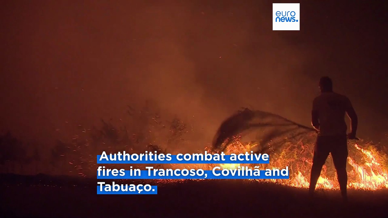 Thousands of firefighters combat three major fires in Portugal