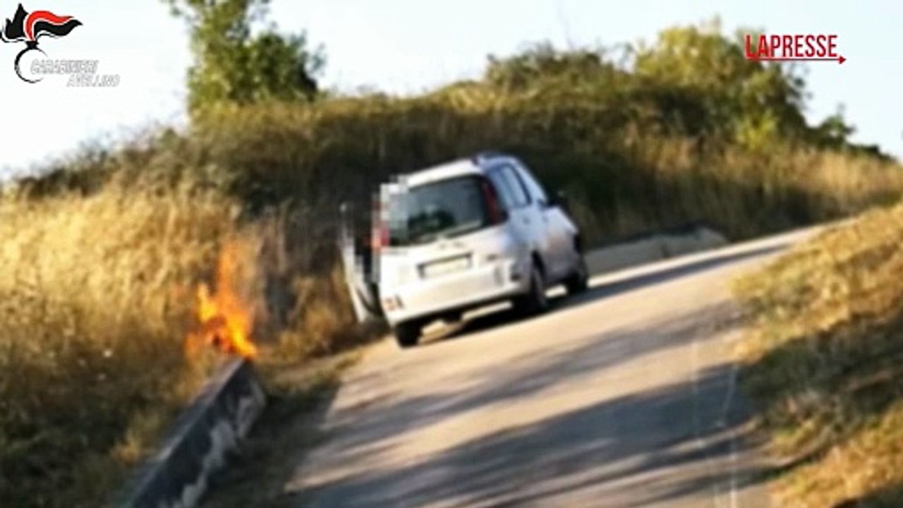 Avellino, arrestato piromane ripreso dalle telecamere