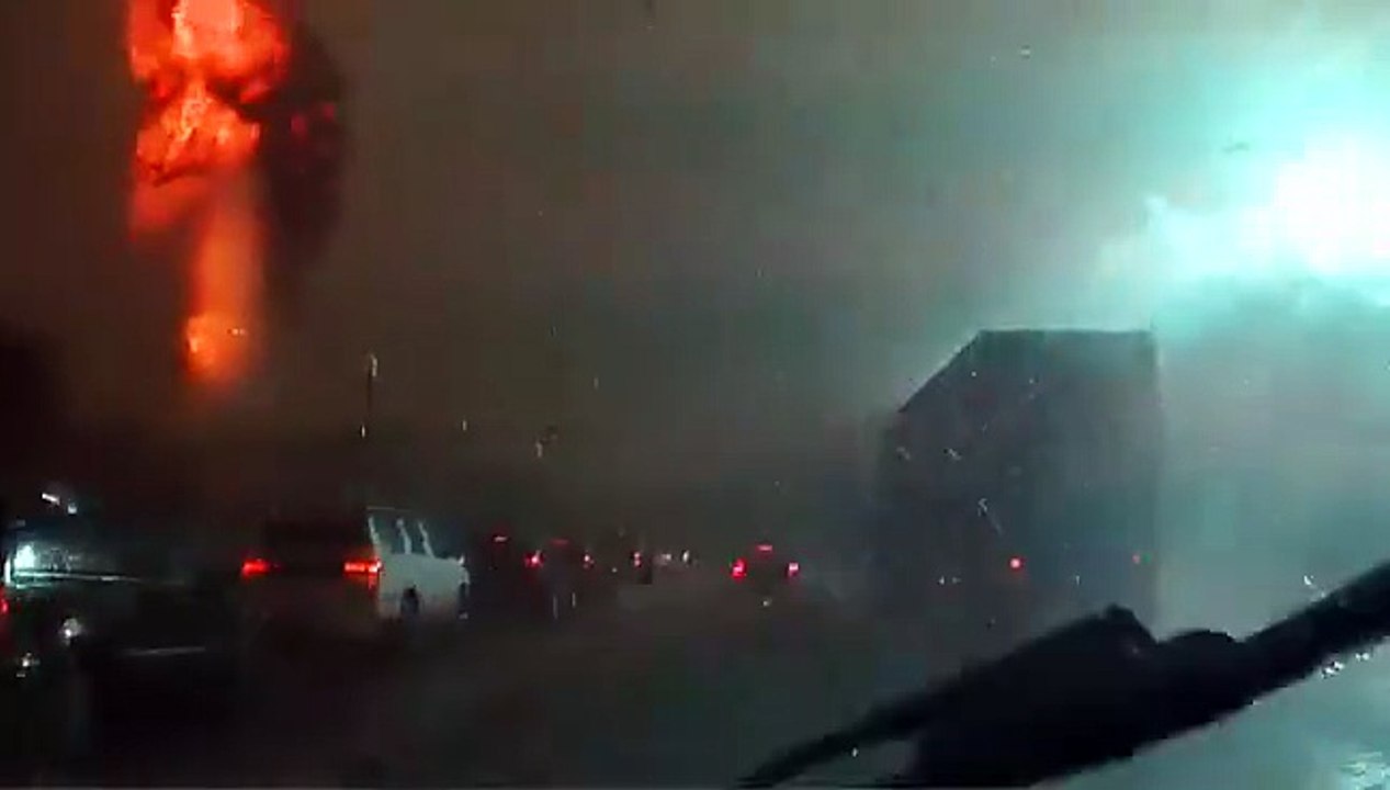 Raio causa incêndio